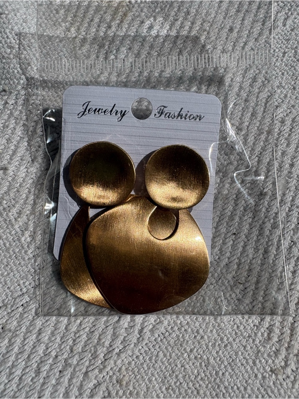 Gold-Tone Statement Drop Earrings